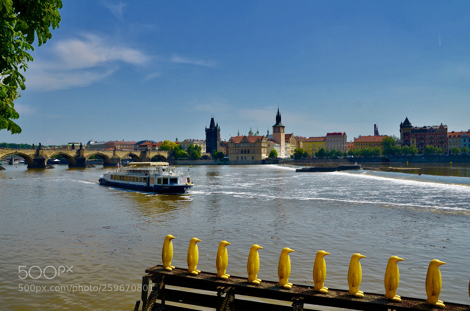 Nikon D5100 sample photo. Boat, river and bridge photography