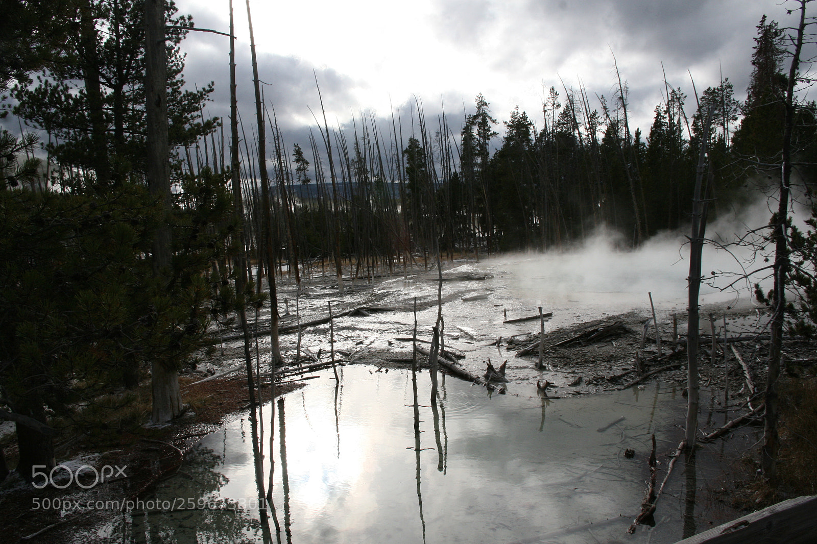 Canon EOS 30D sample photo. Reflections off thermal pools photography