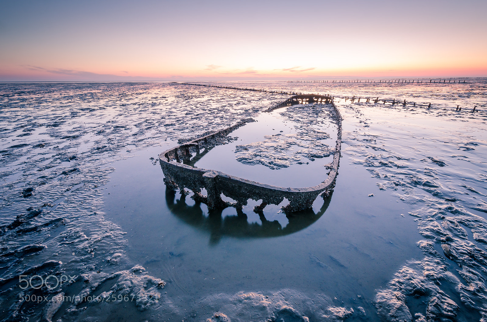 Nikon D7000 sample photo. Shipwreck waddensea holland photography