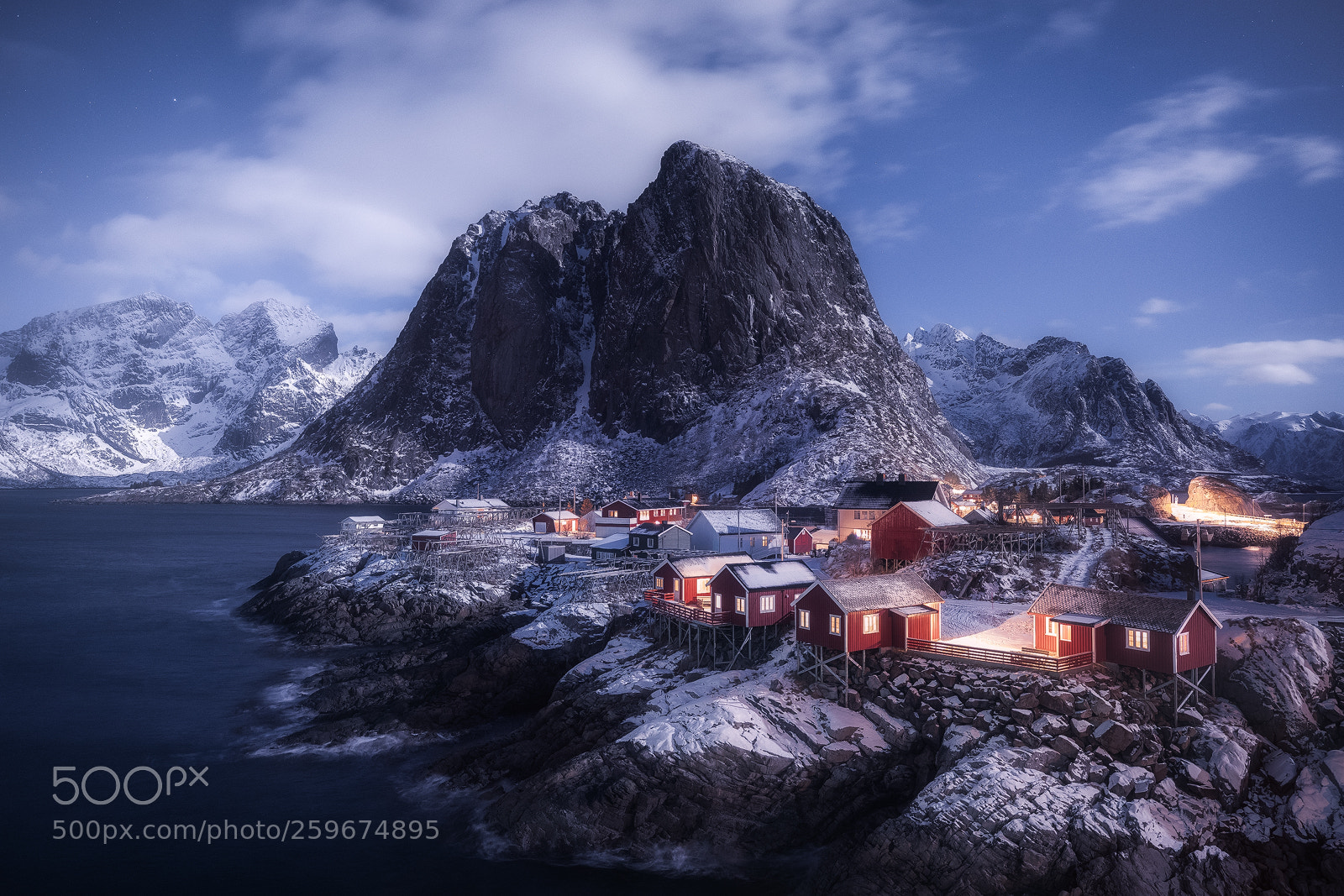 Canon EOS 5D Mark IV sample photo. Hamnoy moonlight photography
