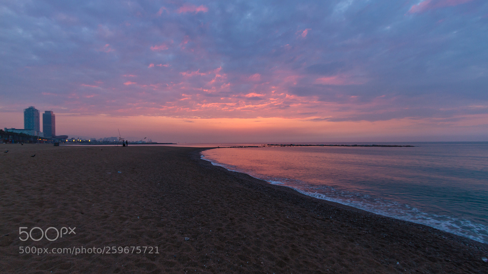 Canon EOS 7D sample photo. Sunrise in barcelona photography