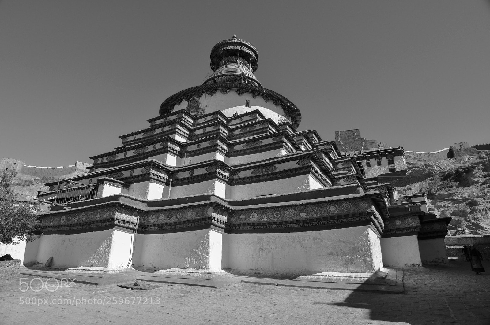 Nikon D90 sample photo. Tibet  chorten kumbum photography