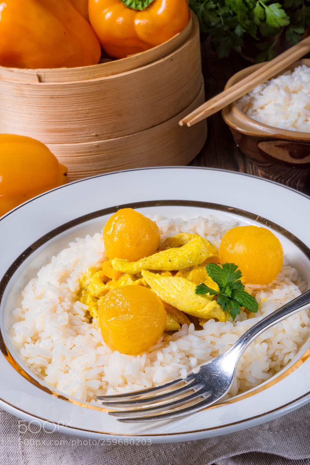 Nikon D810 sample photo. Chicken strips with rice photography