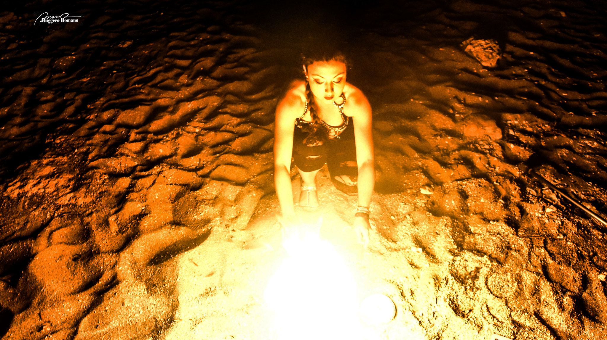 Sony Alpha NEX-3 sample photo. Fire & earth photography