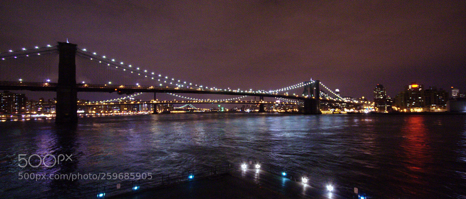 Canon EOS 350D (EOS Digital Rebel XT / EOS Kiss Digital N) sample photo. Brooklyn bridge nocturna photography