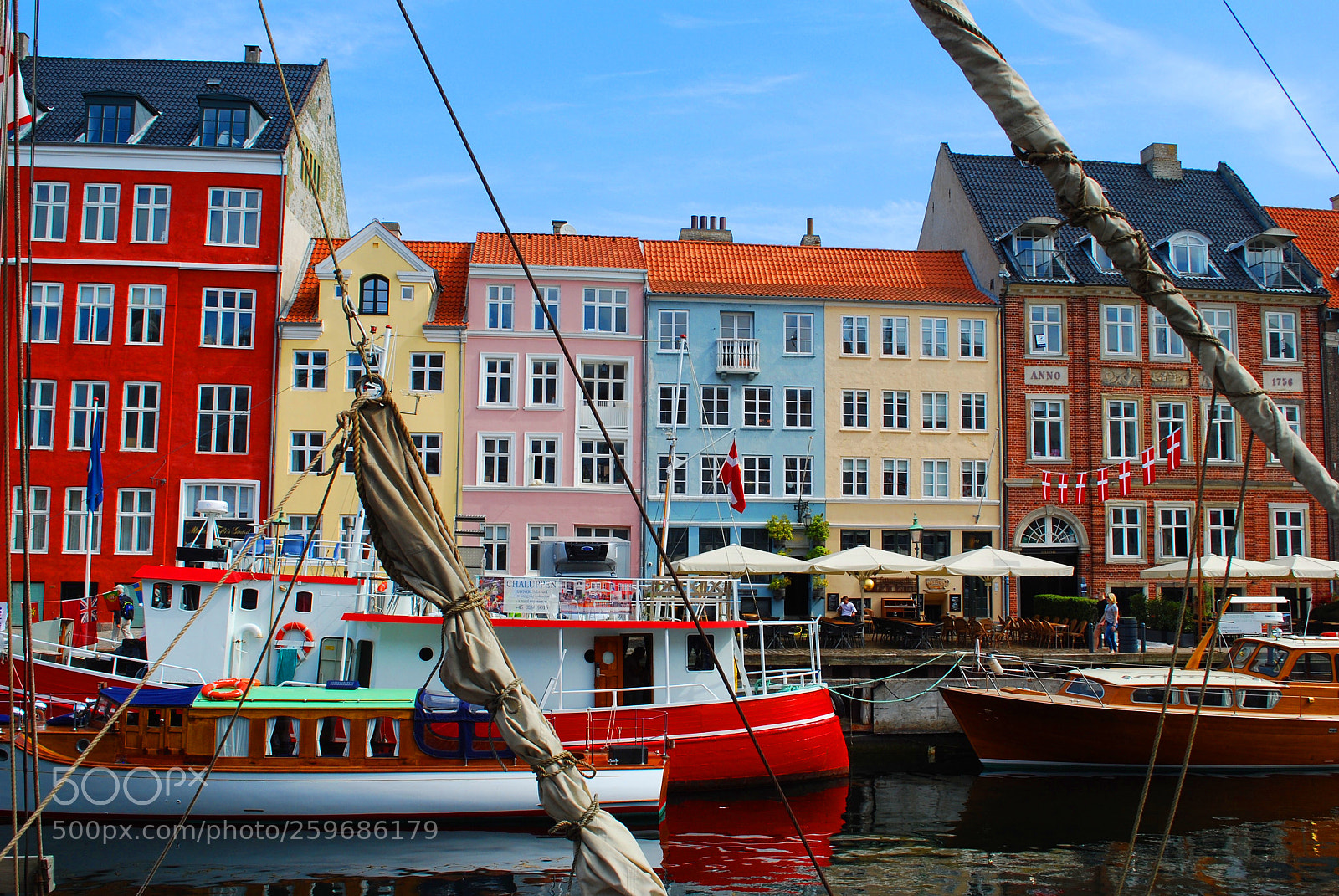 Nikon D60 sample photo. Nyhavn canal photography