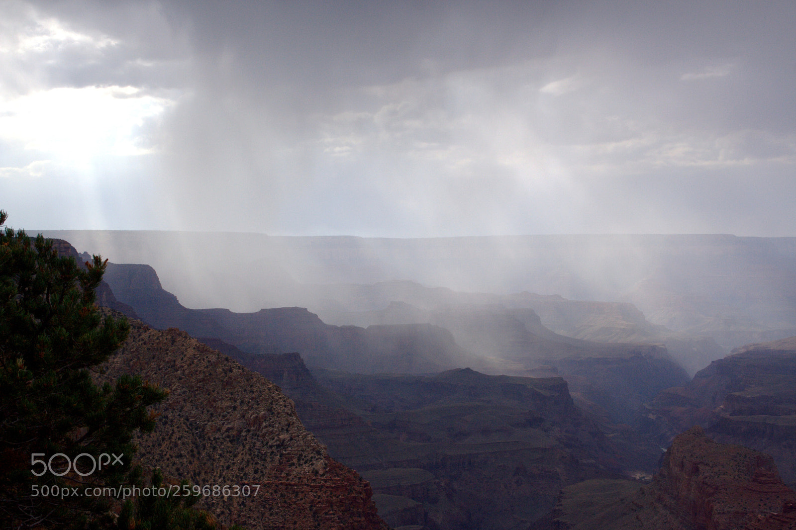 Canon EOS 350D (EOS Digital Rebel XT / EOS Kiss Digital N) sample photo. Stormy weather grand canyon photography
