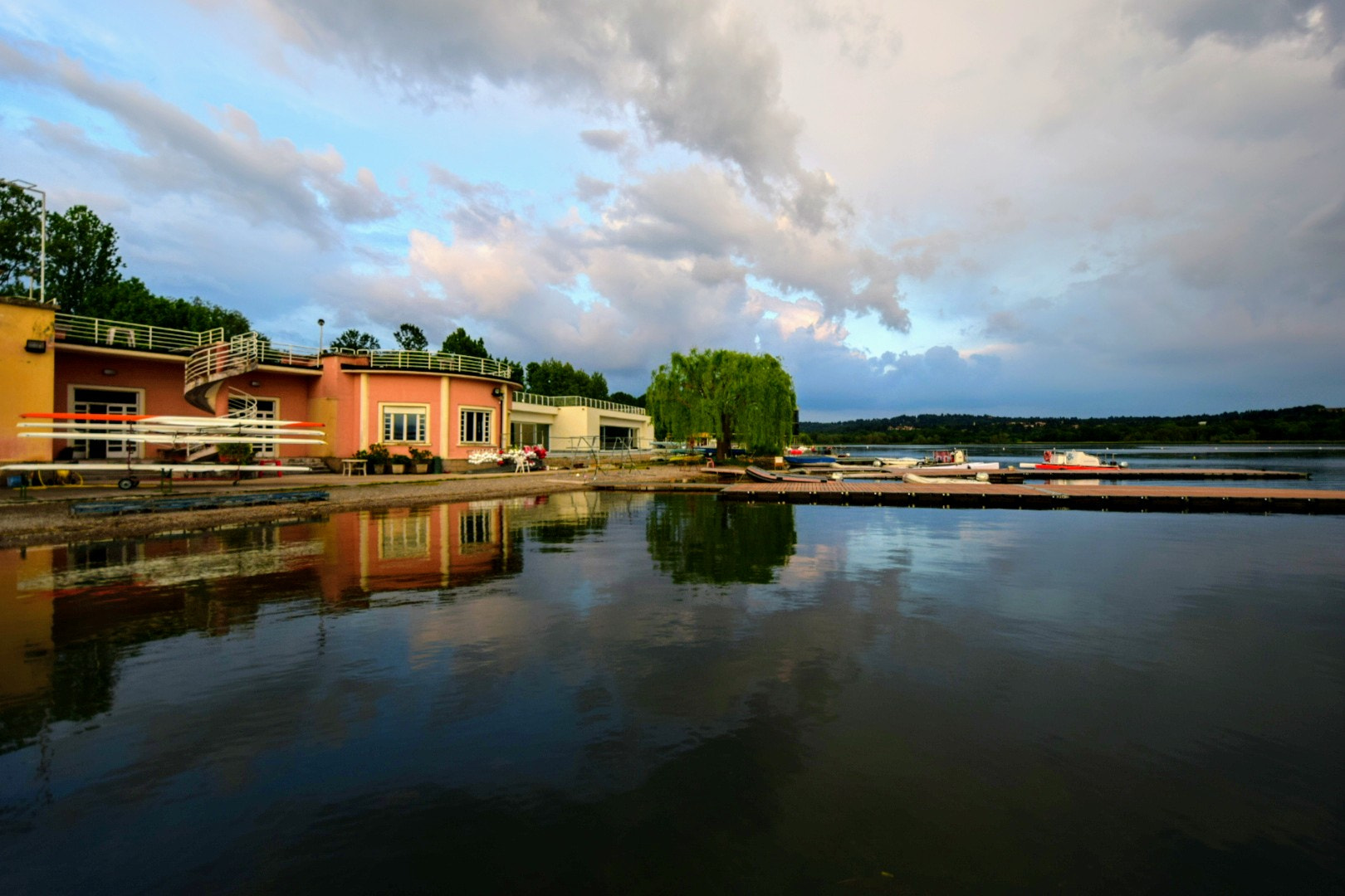 Nikon D5300 sample photo. Sunset on varese lake, schiranna photography