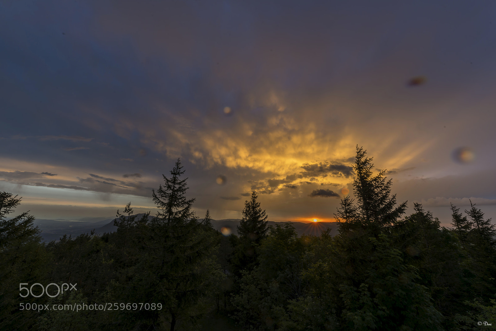 Nikon D800 sample photo. Sonnenuntergang mit tropfen photography