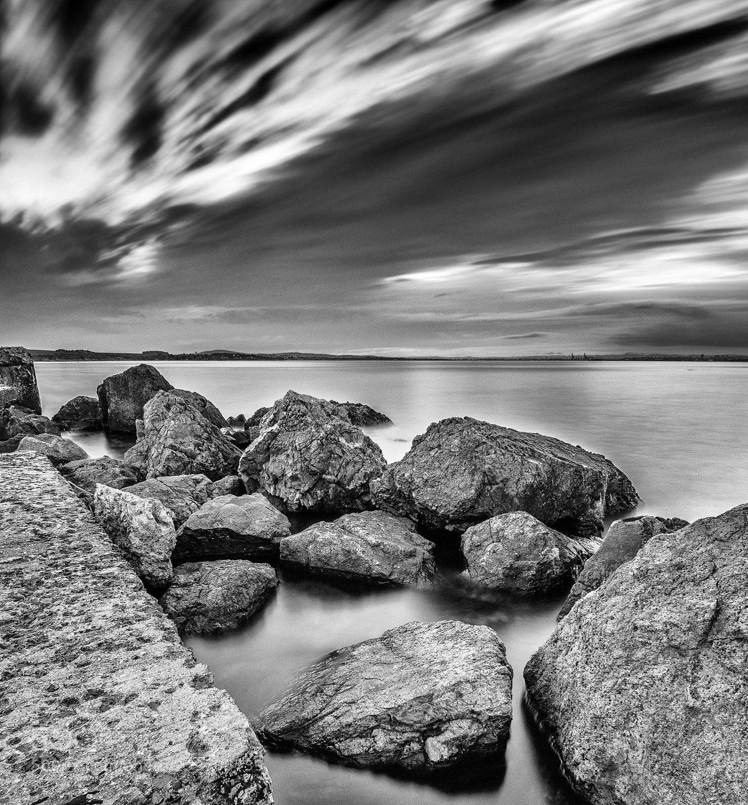 Nikon D7200 sample photo. 70 second black and white. photography