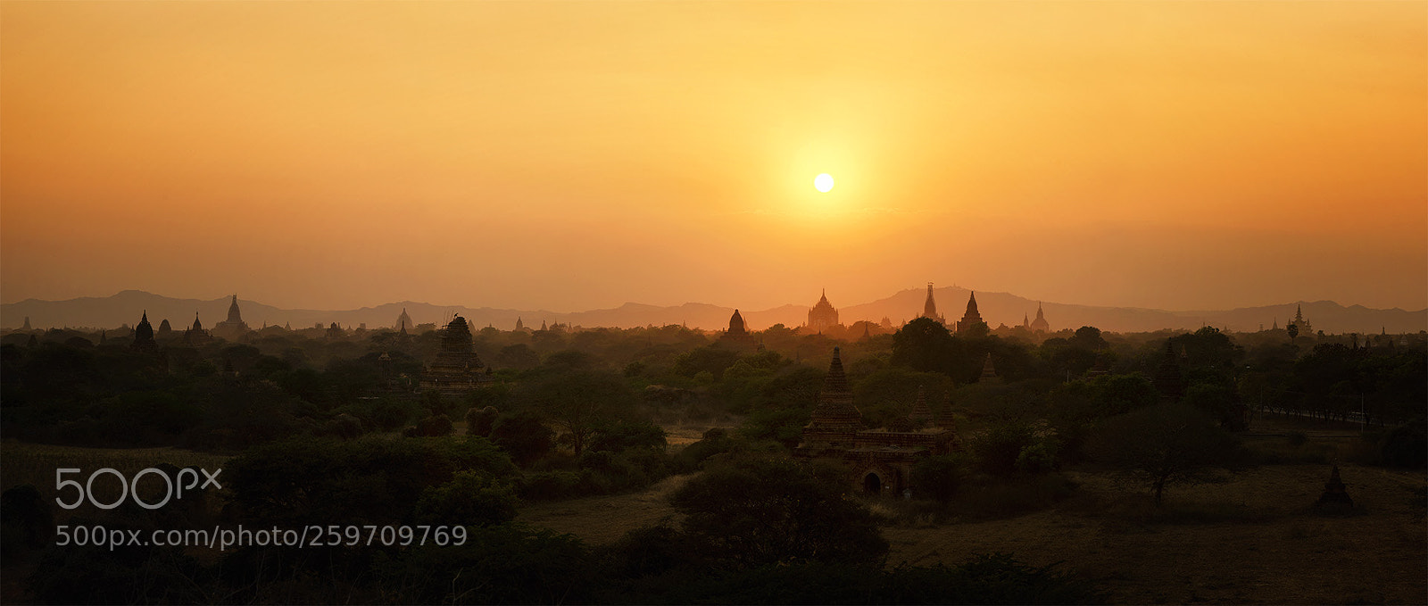 Nikon D3S sample photo. Bagan sunset photography