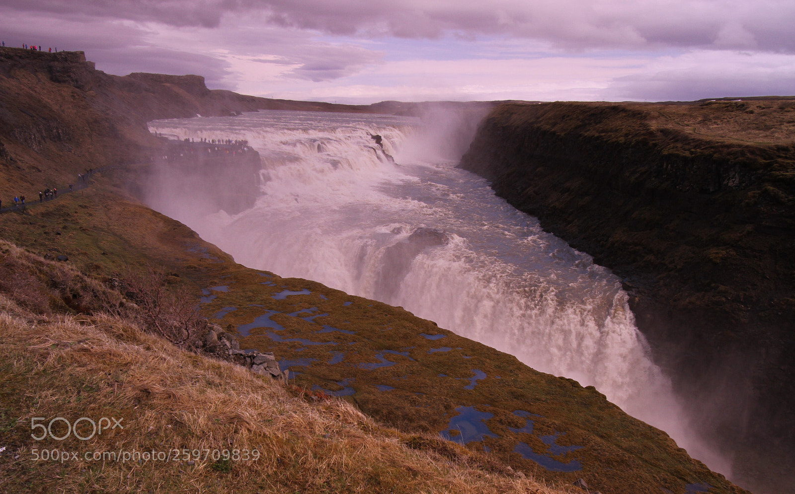 Canon EOS 7D sample photo. The waterfall gullfoss on photography