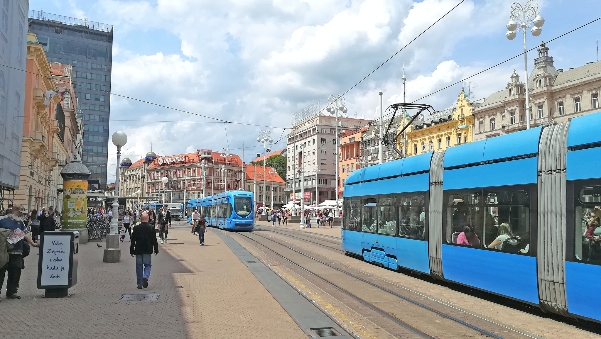 HUAWEI PRA-LX1 sample photo. Zagreb city - ban jelacic square photography