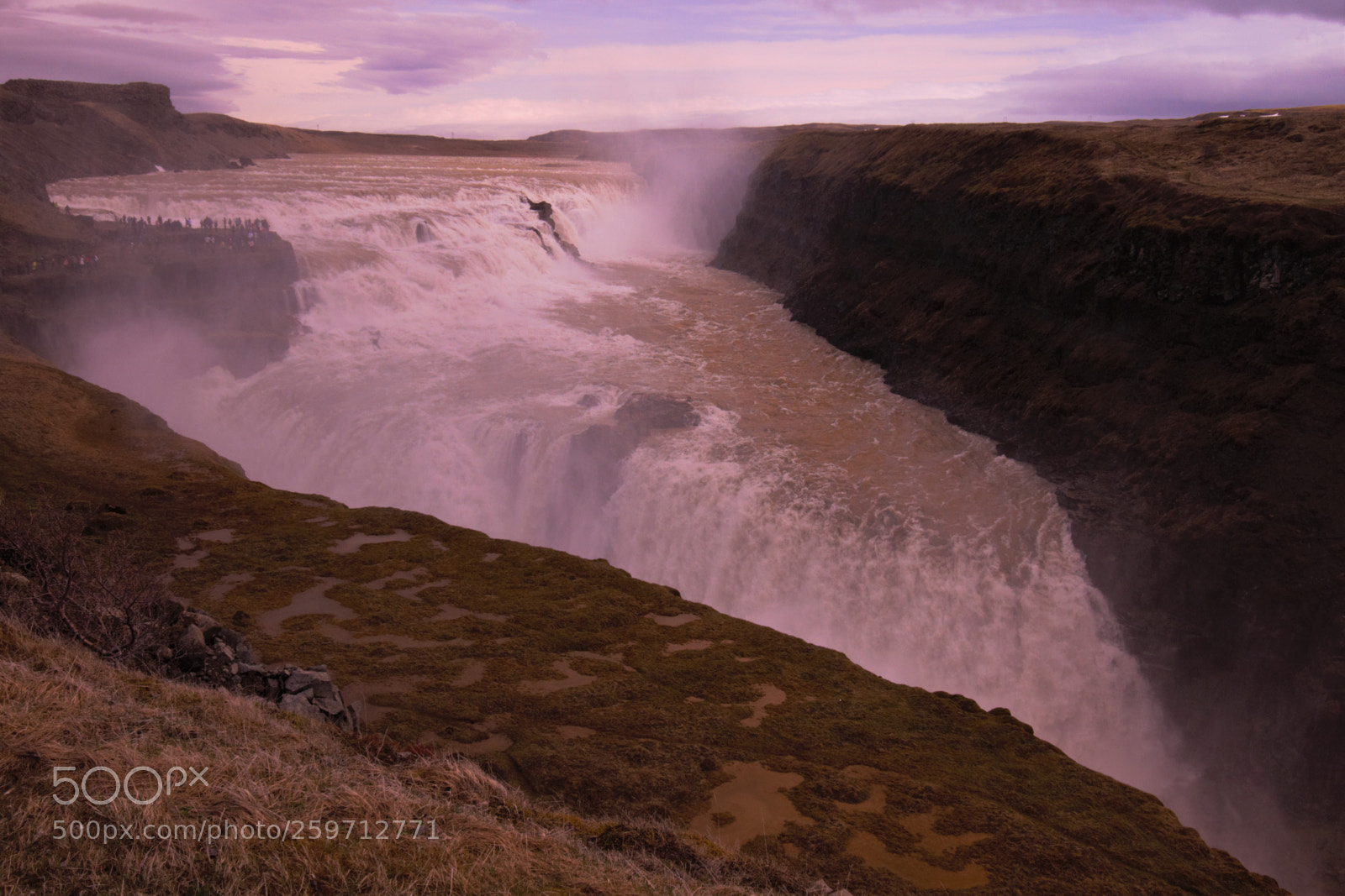 Canon EOS 7D sample photo. From the waterfall gullfoss photography