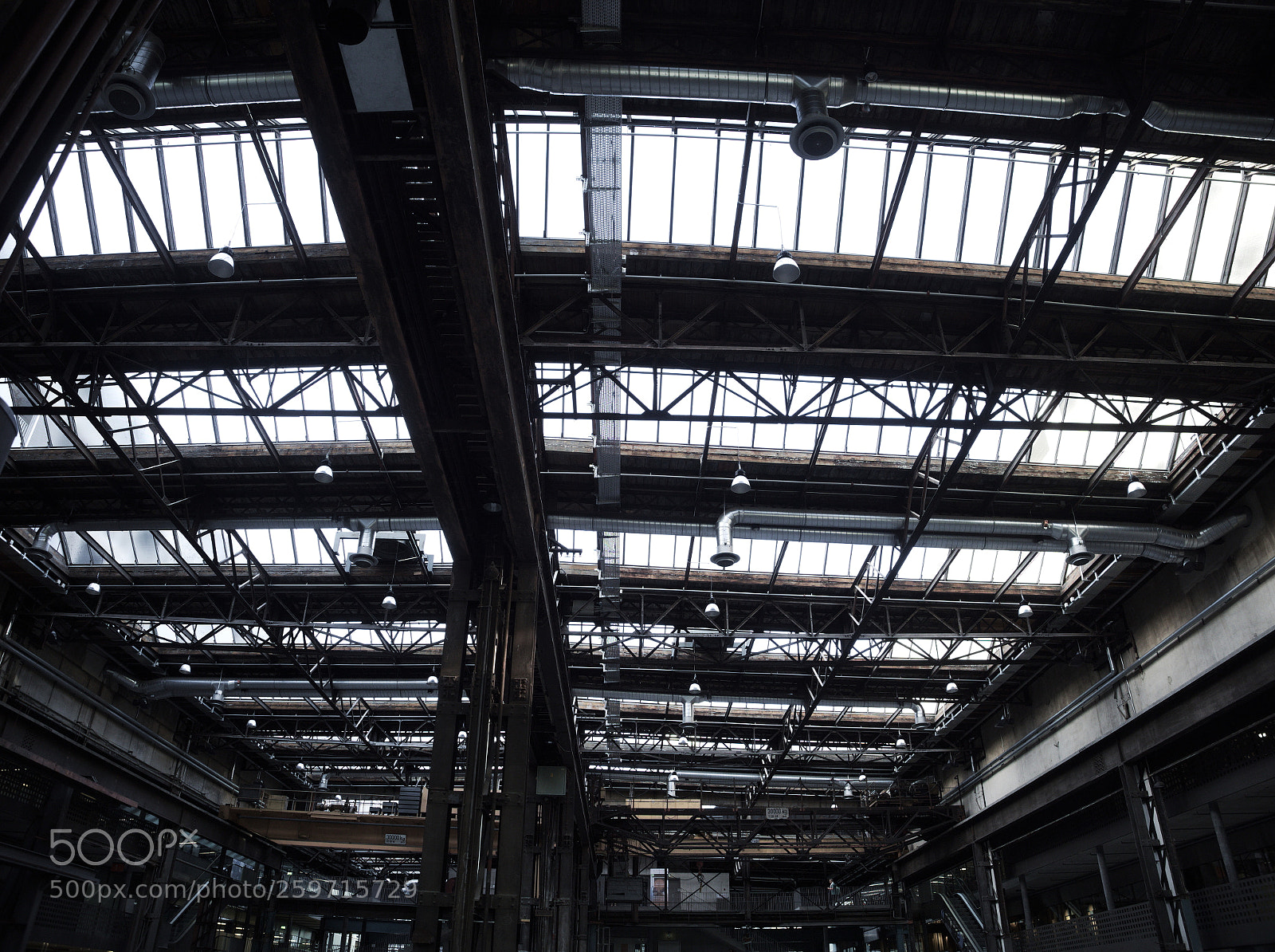 Olympus OM-D E-M1 Mark II sample photo. Industrial ceiling photography