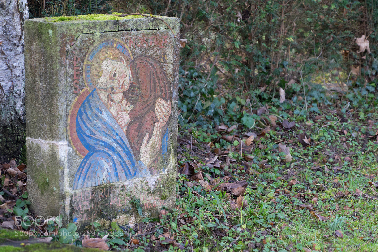 Sony a7 II sample photo. Coloured gravestone photography