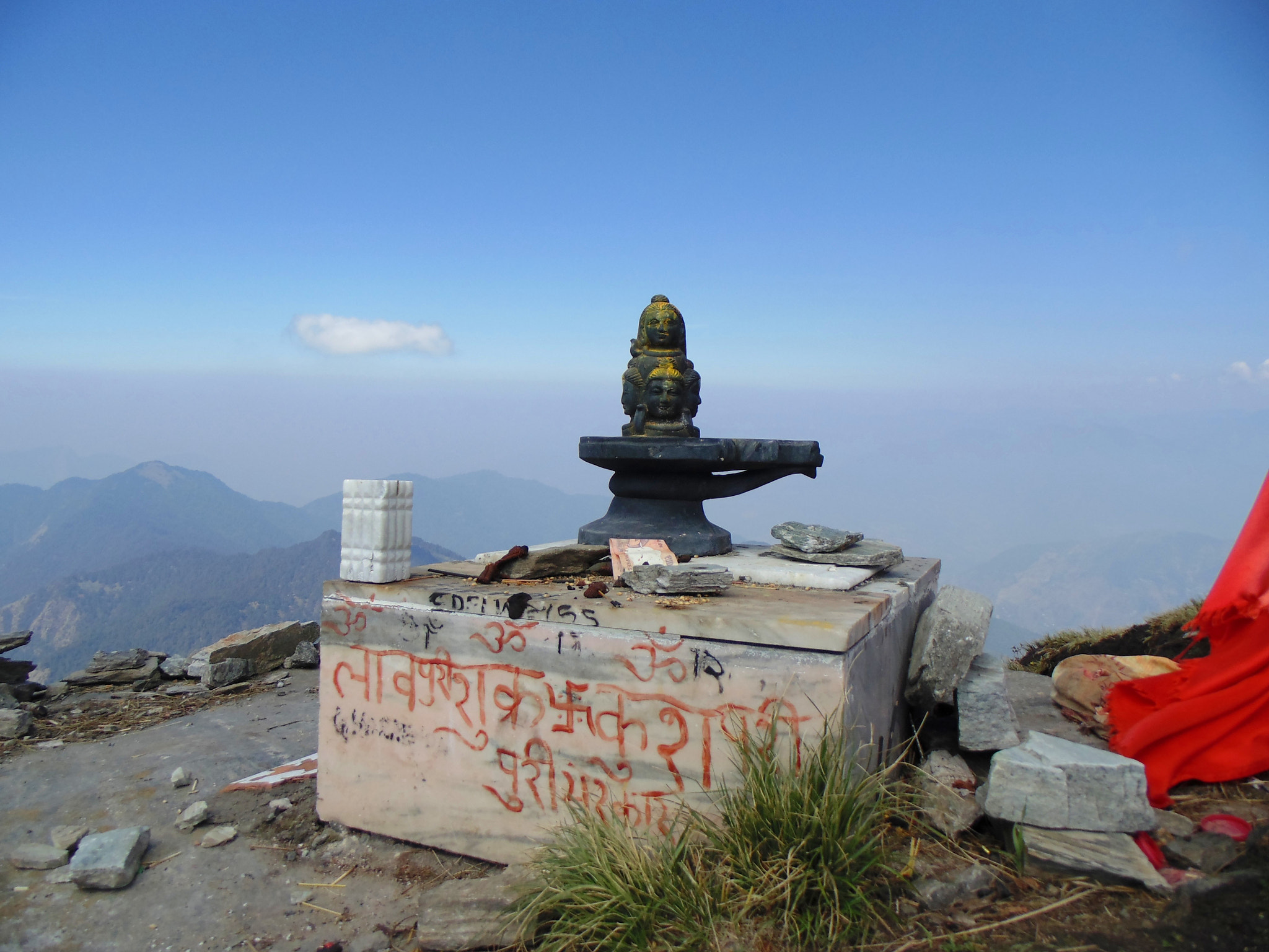 Sony DSC-H100 sample photo. Shivling on chandrashilla photography