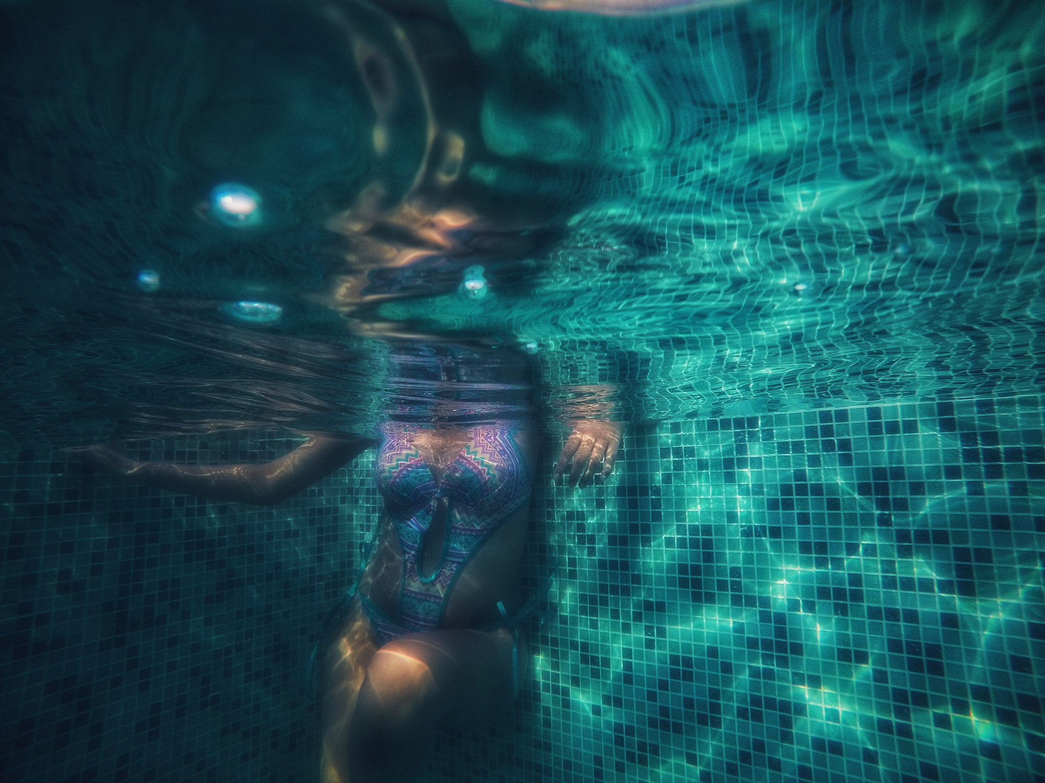 GoPro HERO sample photo. Girl in the pool photography