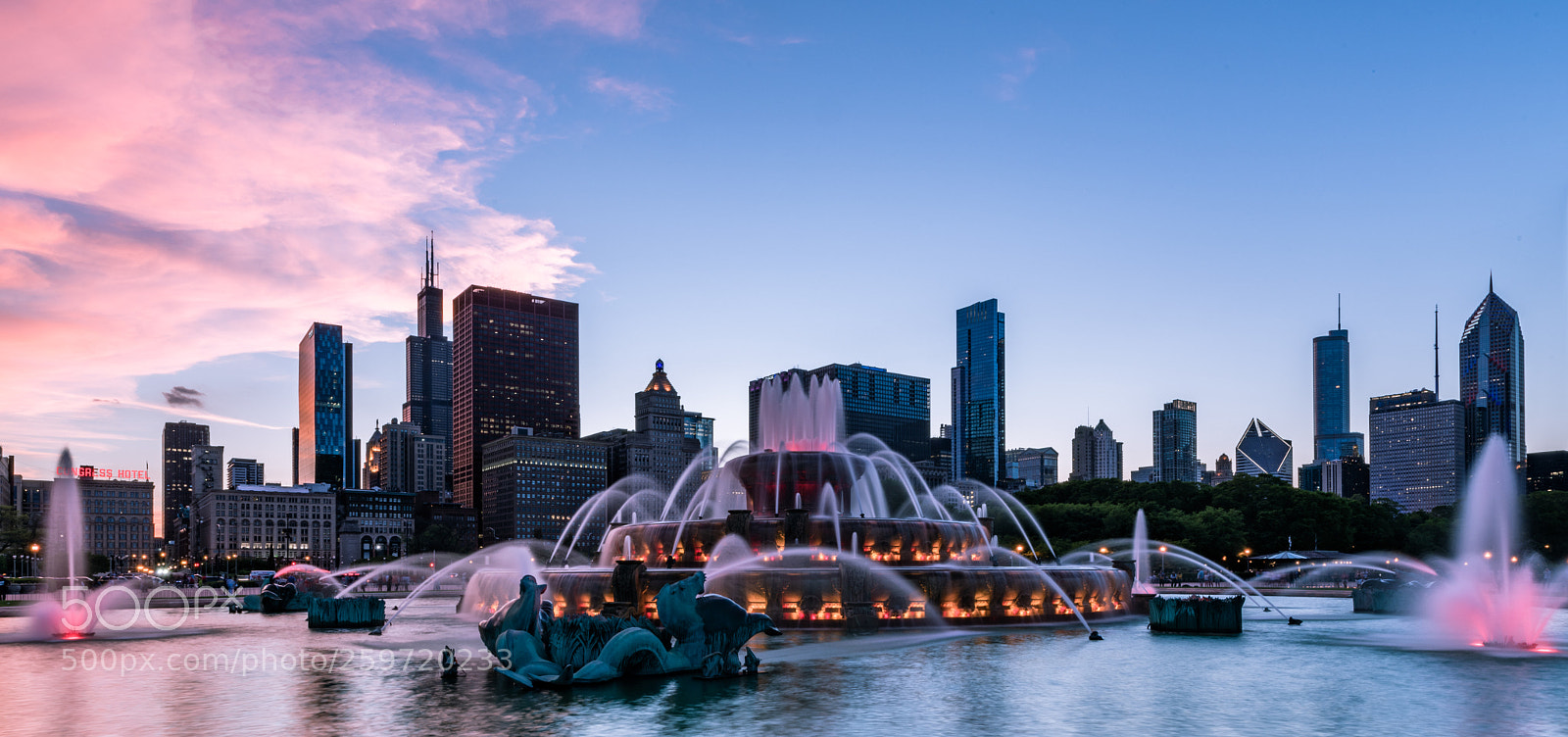 Nikon D850 sample photo. Buckingham fountain chicago photography