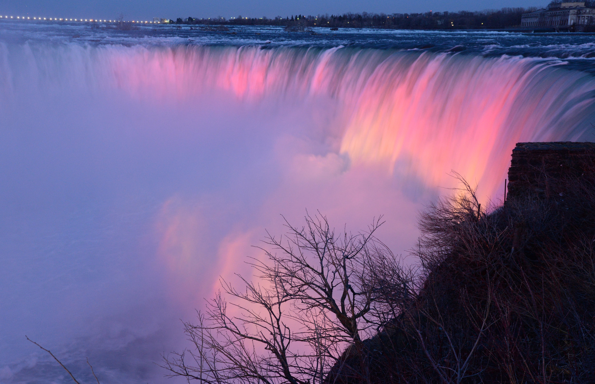 Nikon D610 sample photo. Niagara-falls at evening photography