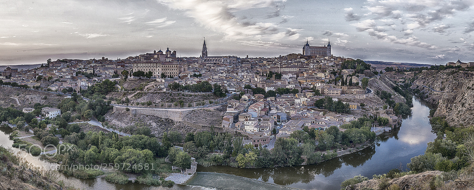 Nikon D800 sample photo. Panorámica de toledo photography