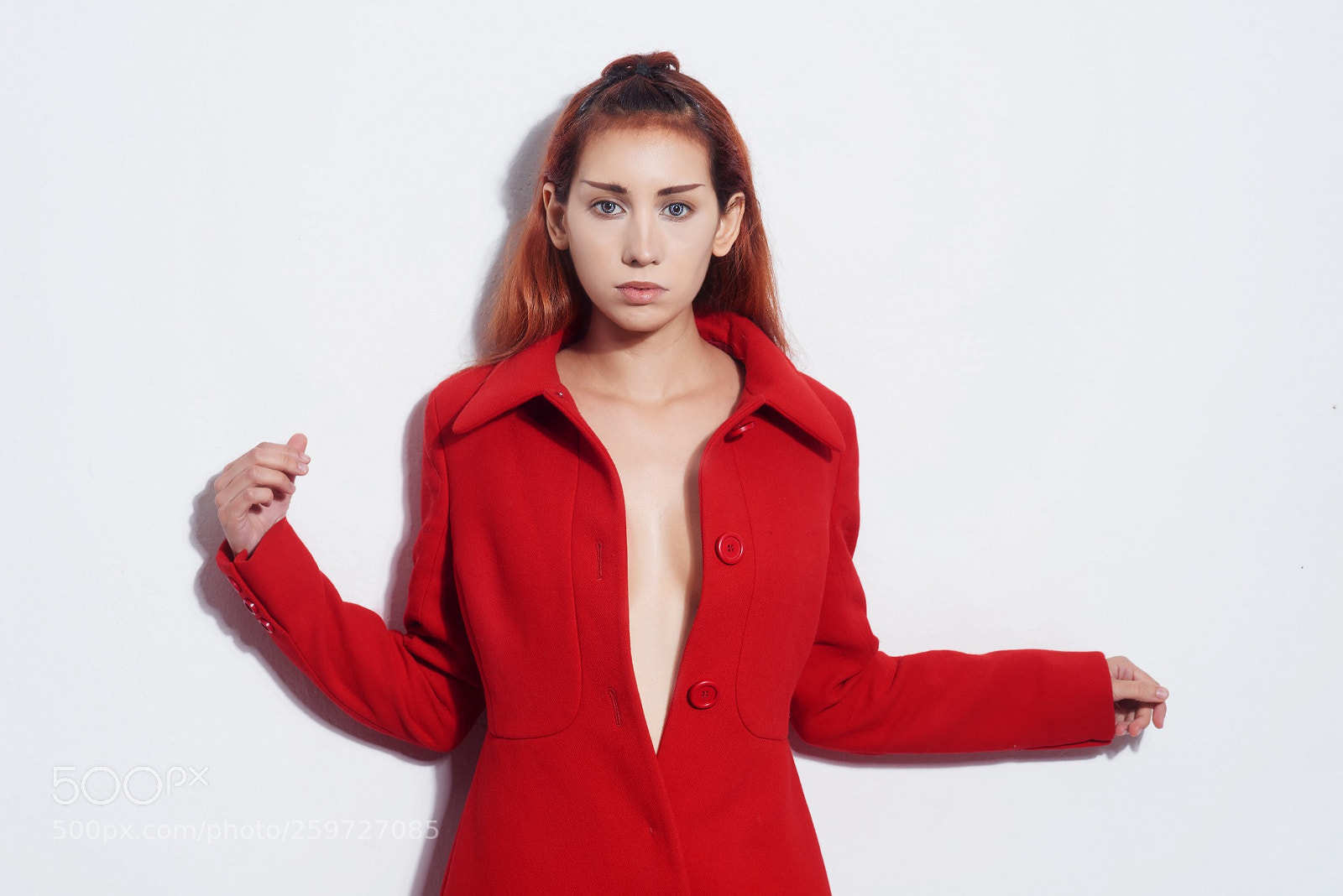 Nikon D800 sample photo. Euphelie in red photography