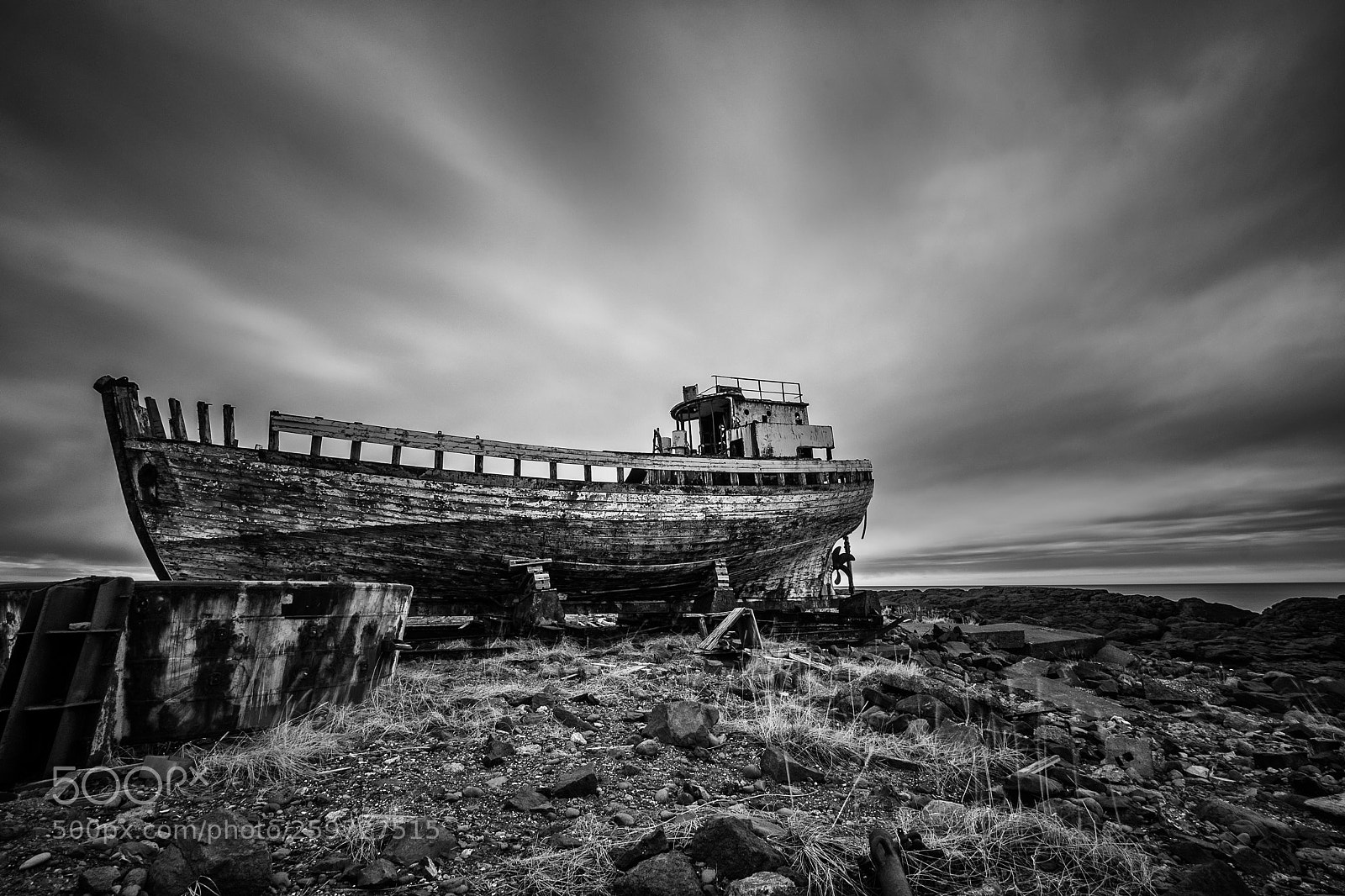 Nikon D750 sample photo. Old rusty boat photography