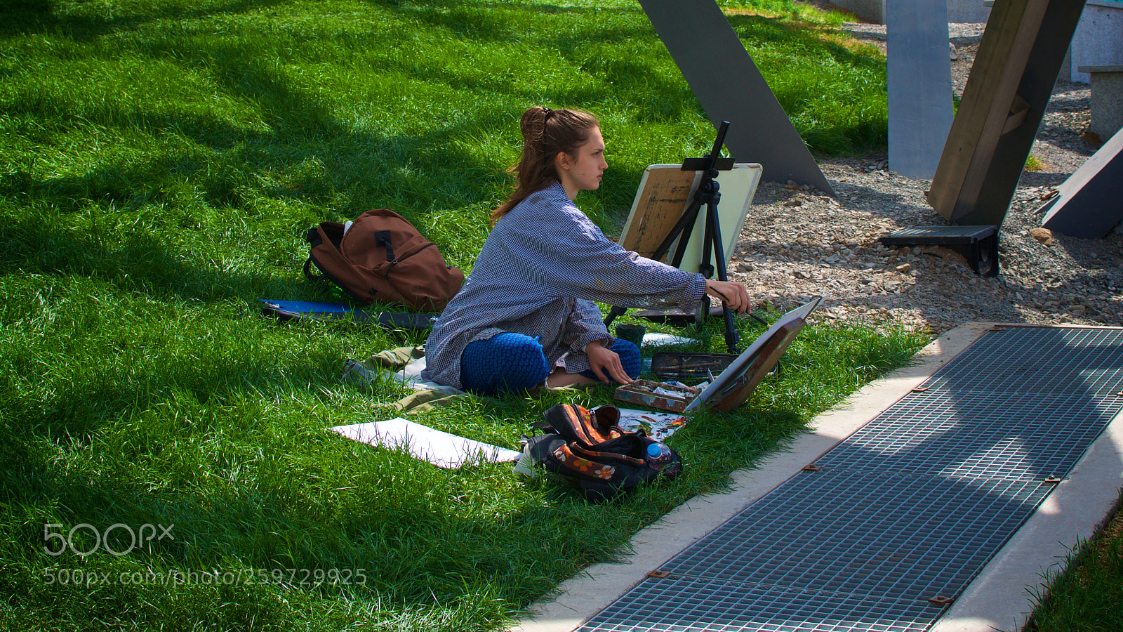Nikon D5100 sample photo. Landscape painter photography
