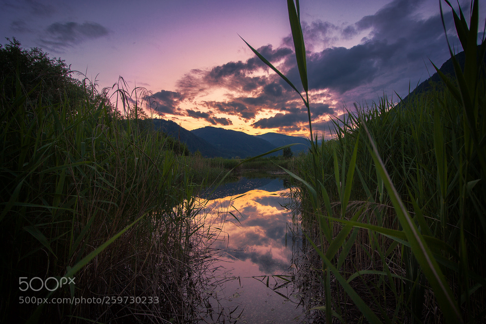Canon EOS 600D (Rebel EOS T3i / EOS Kiss X5) sample photo. Sunset in carinthia photography