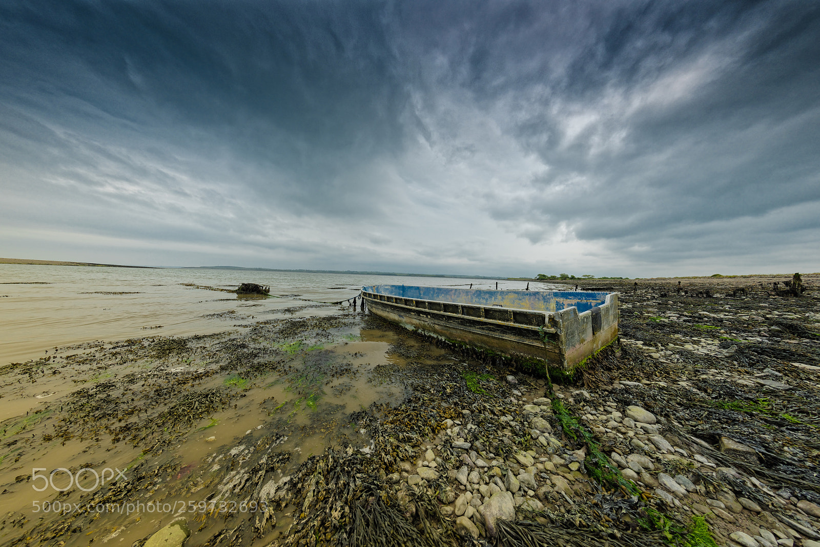 Nikon D810 sample photo. Lonesome boat in ballylongford photography