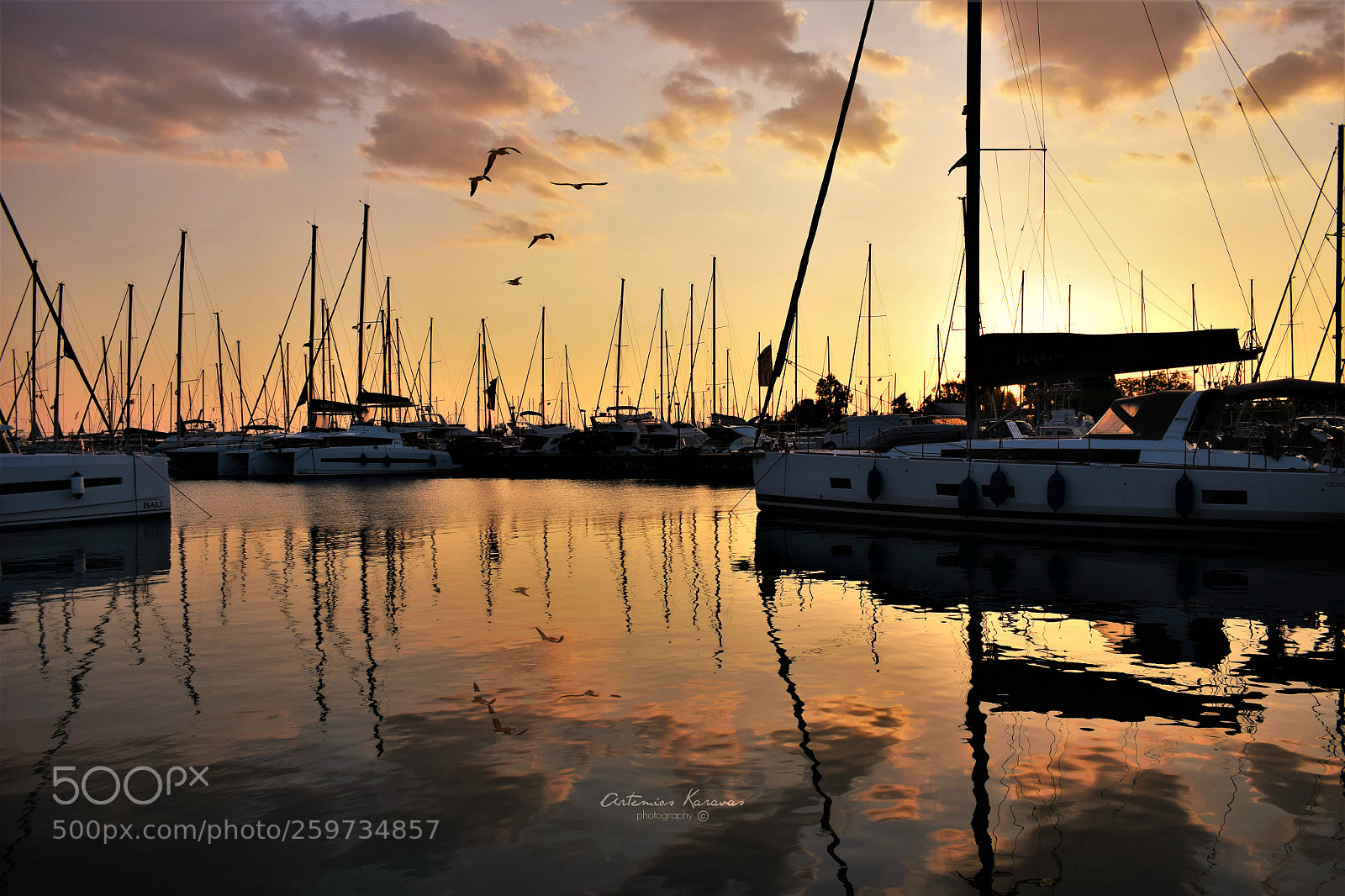 Nikon D5300 sample photo. Sunset in marina photography