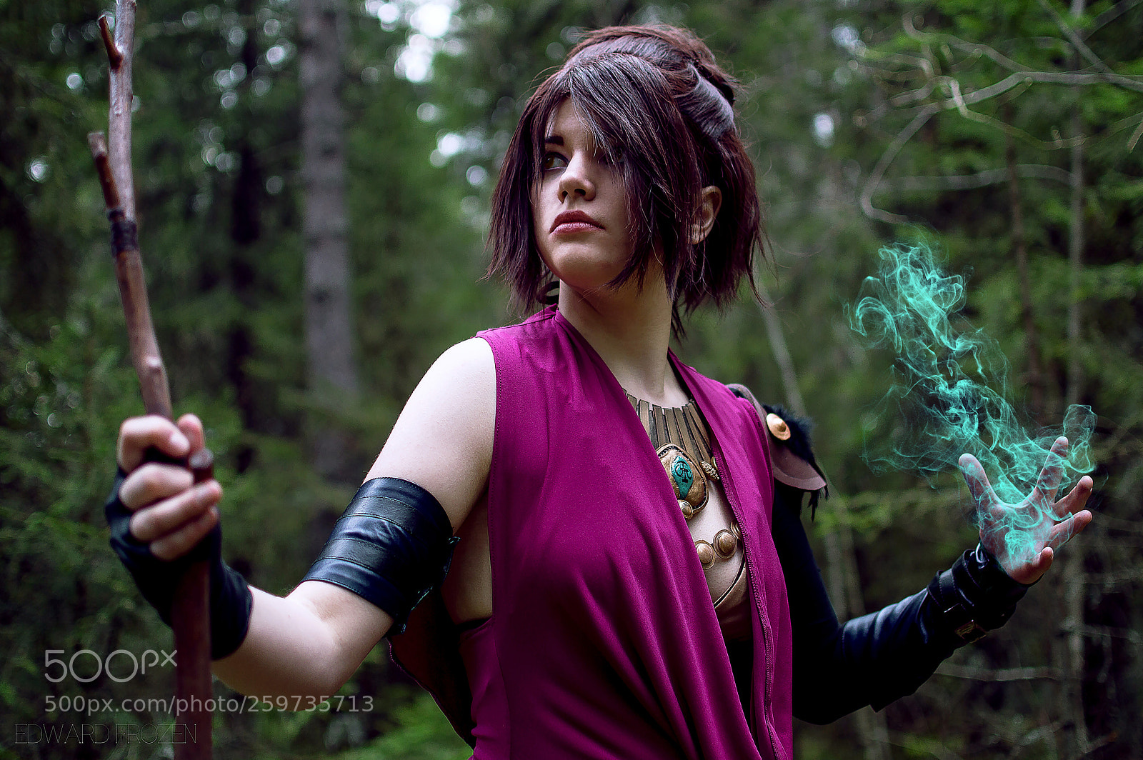 Nikon D3200 sample photo. Morrigan cosplay photography