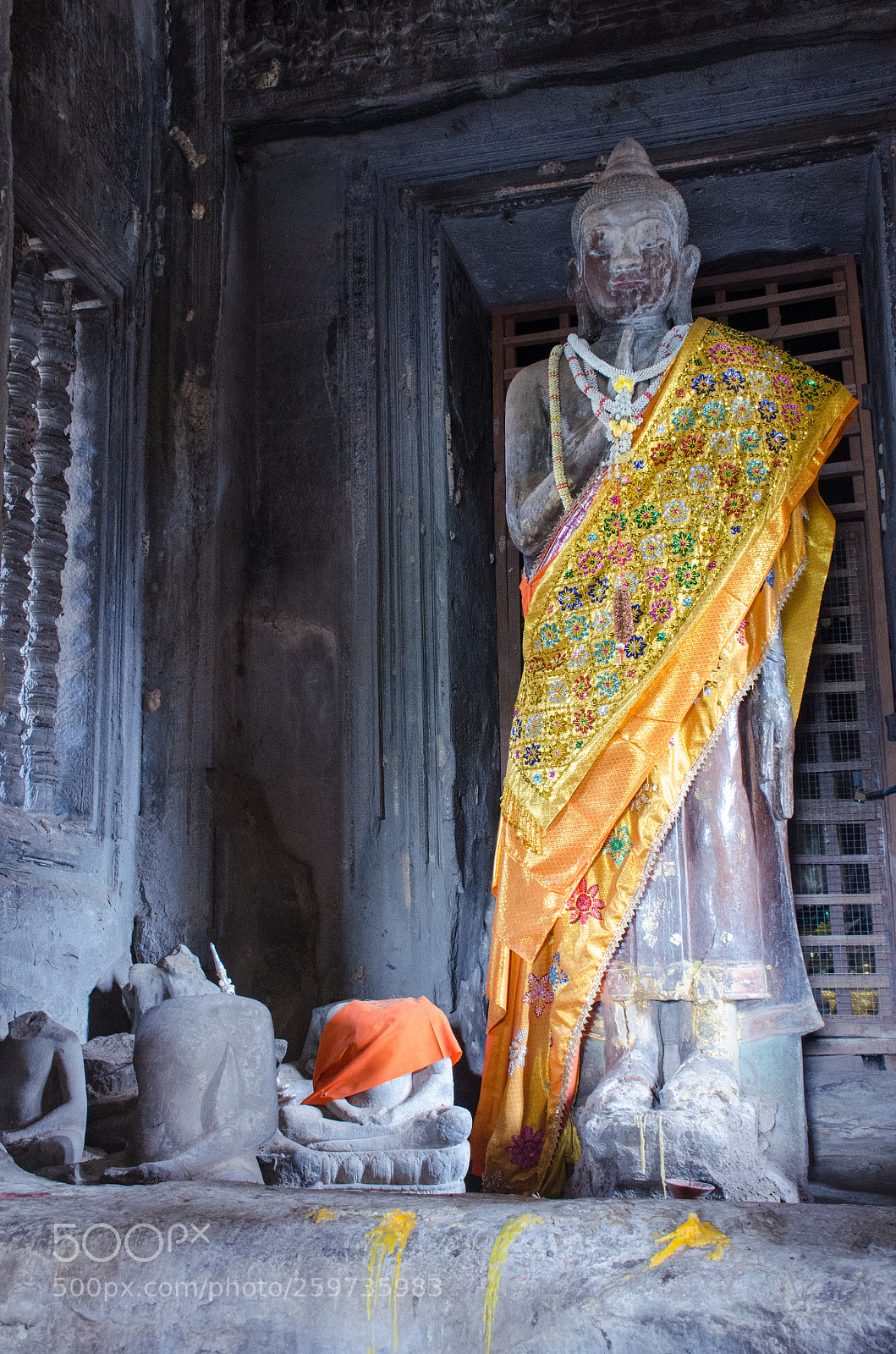 Nikon D7000 sample photo. Buddha, angkor wat photography