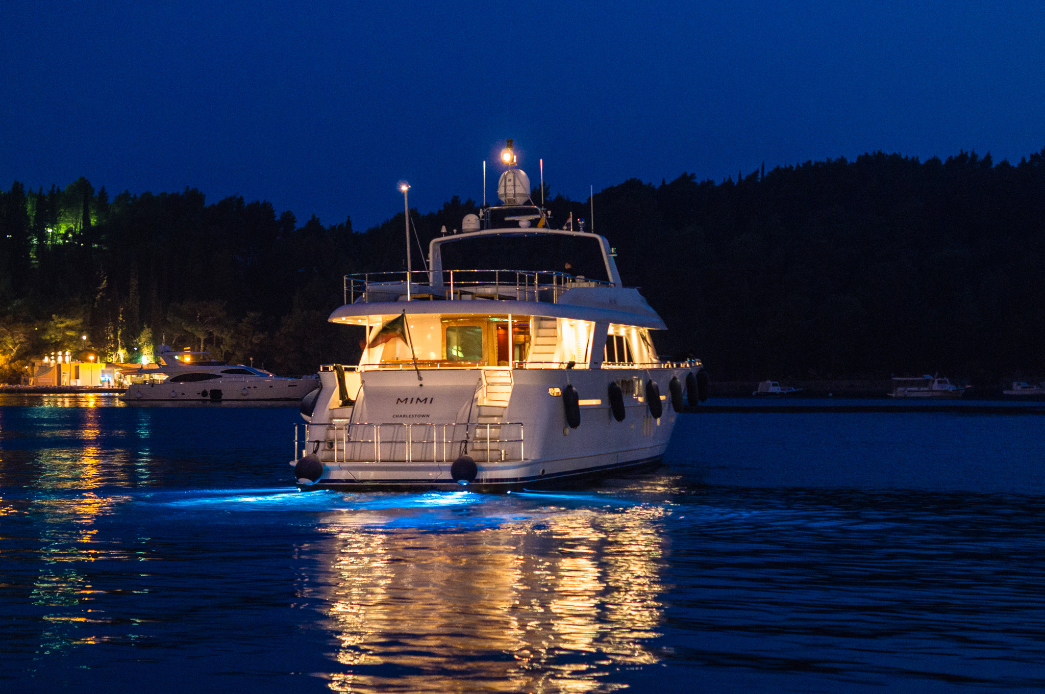 Sony SLT-A35 sample photo. Cavtat by night photography