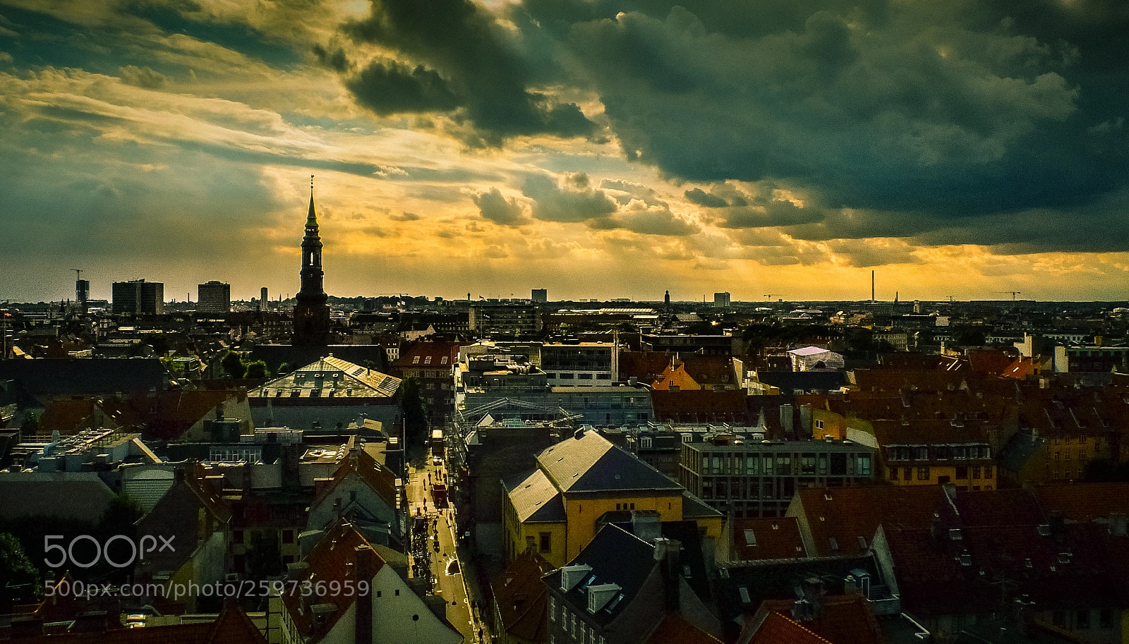 Fujifilm X10 sample photo. Copenhagen city view photography