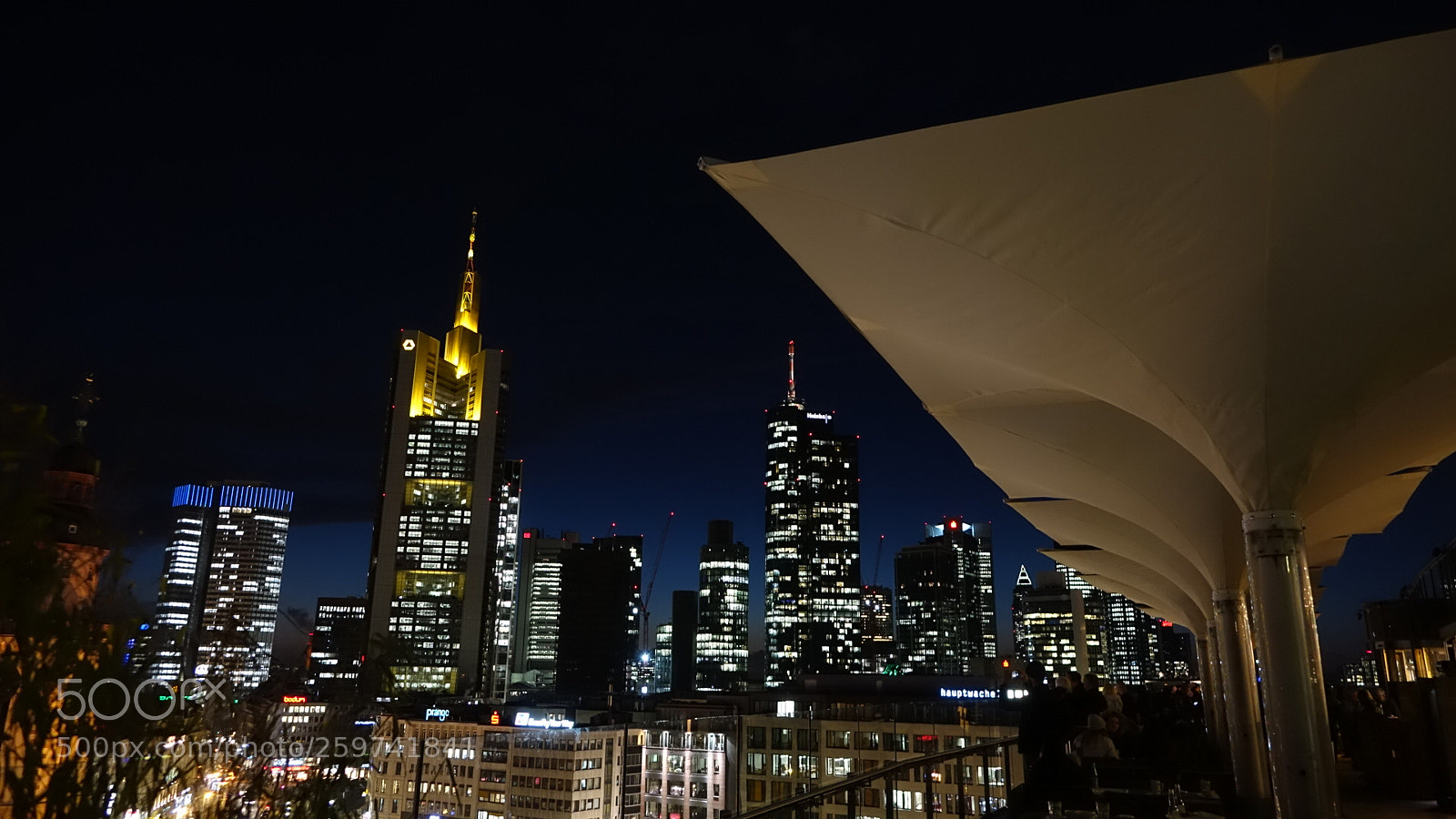 Sony Cyber-shot DSC-RX10 sample photo. Frankfurt skyline photography