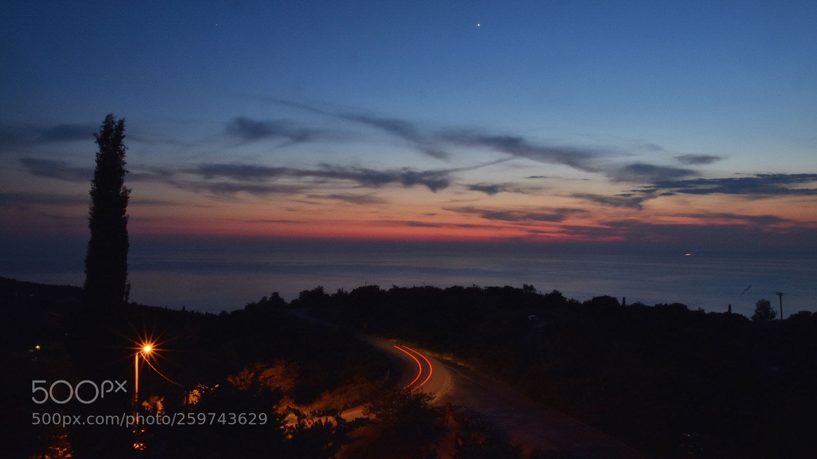 Nikon D5500 sample photo. Ionian sea sunset photography