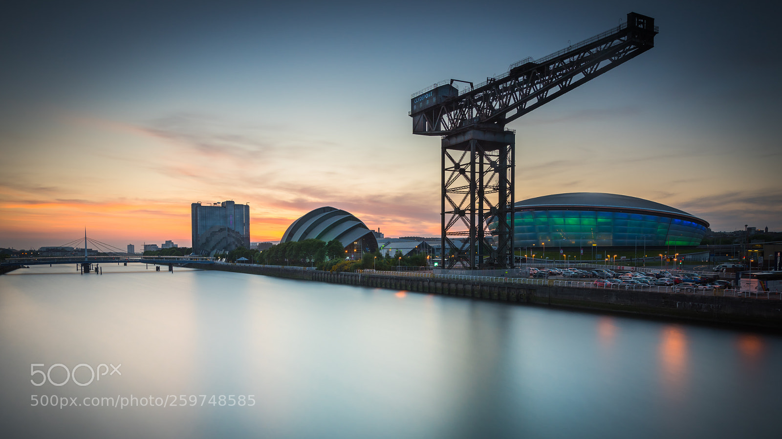 Nikon D810 sample photo. Glasgow sunset photography