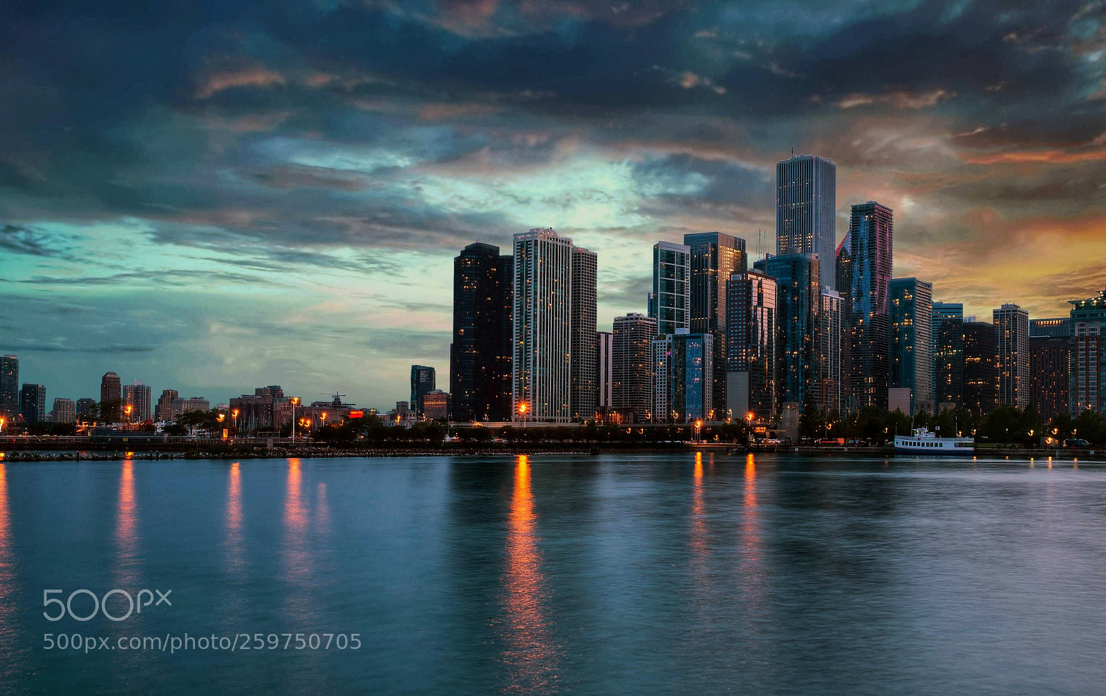 Nikon D600 sample photo. Chicago at night. photography