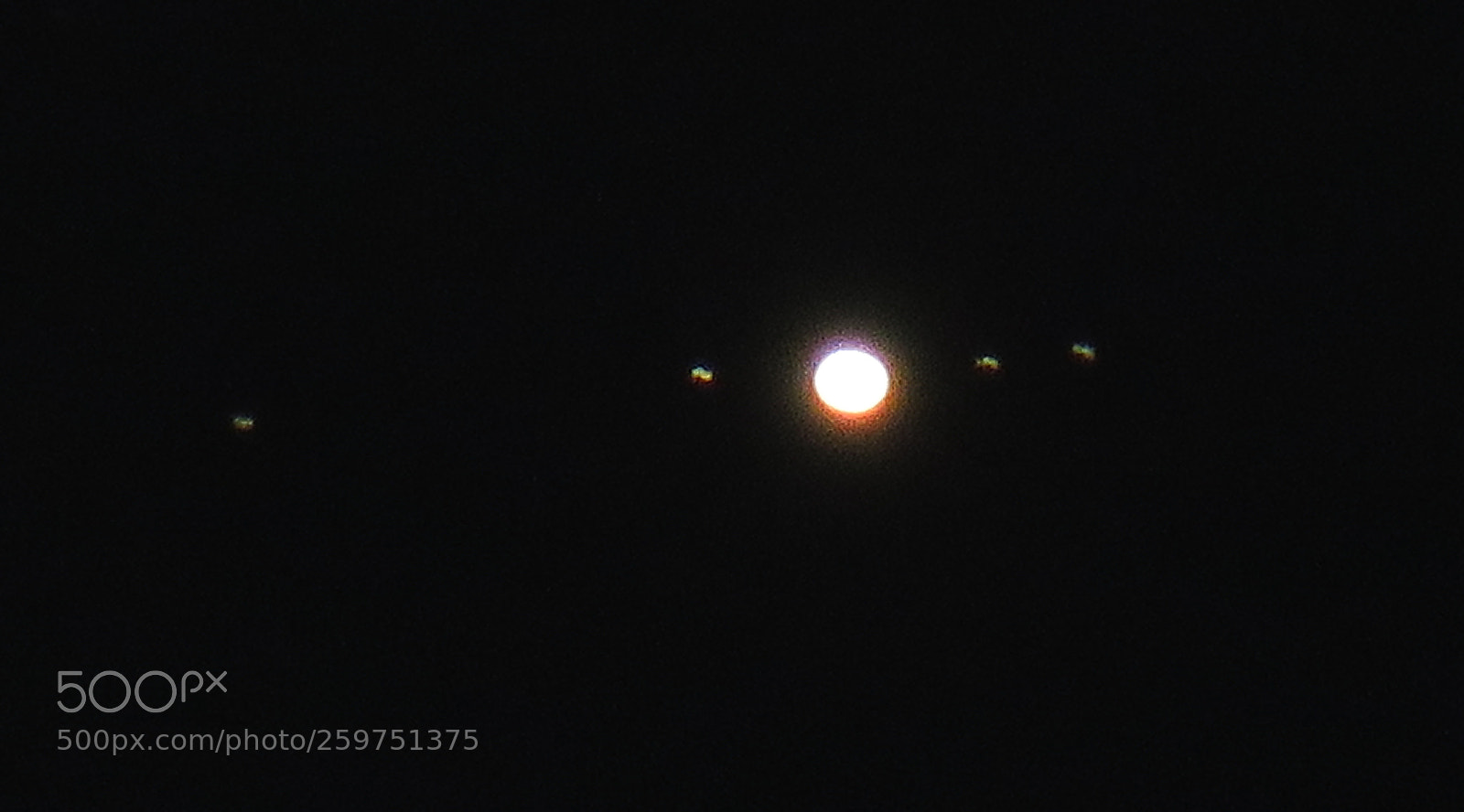 Canon PowerShot SX540 HS sample photo. Jupiter and its moons photography