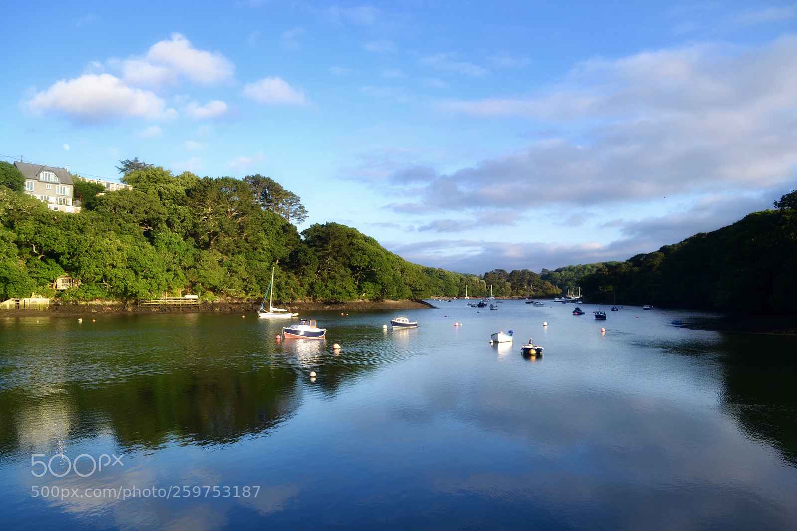 Nikon D3100 sample photo. Boats on the helford photography