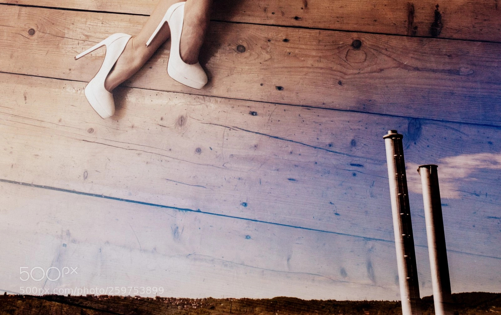 Canon EOS 6D Mark II sample photo. High heels and chimneys photography