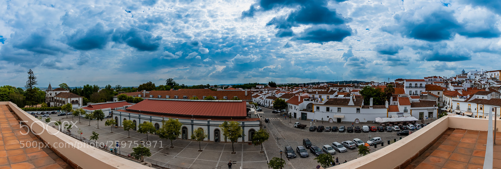 Nikon D5500 sample photo. Évora view hdr photography