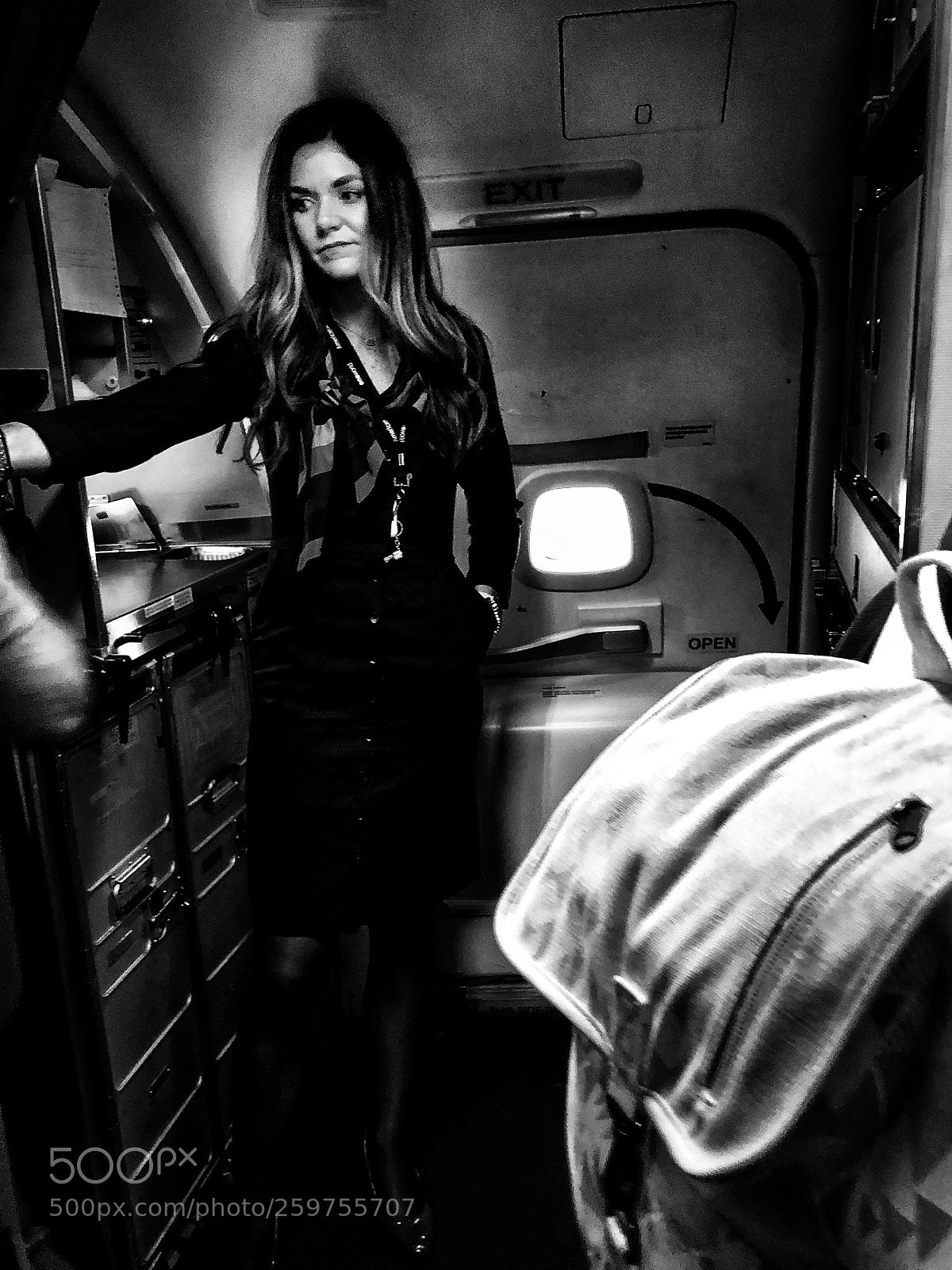 Apple iPhone X sample photo. Flight attendant photography