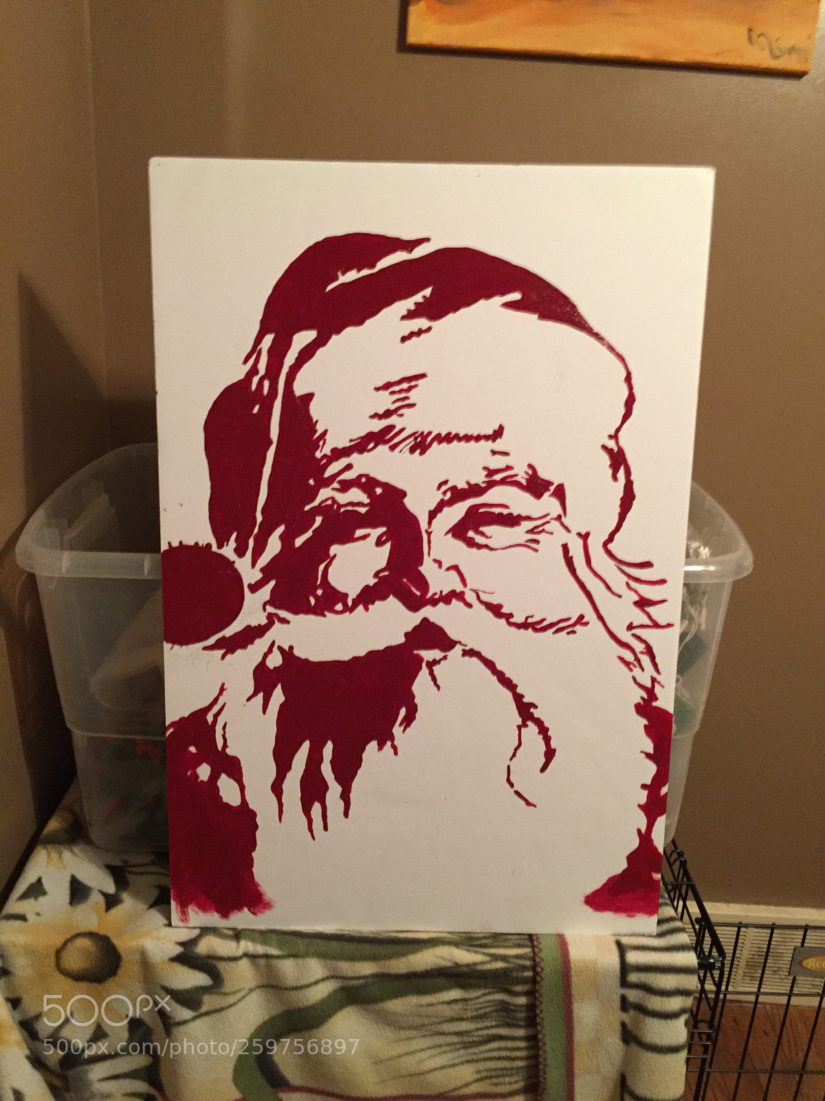 Apple iPhone 6 Plus sample photo. Santa off the wall photography