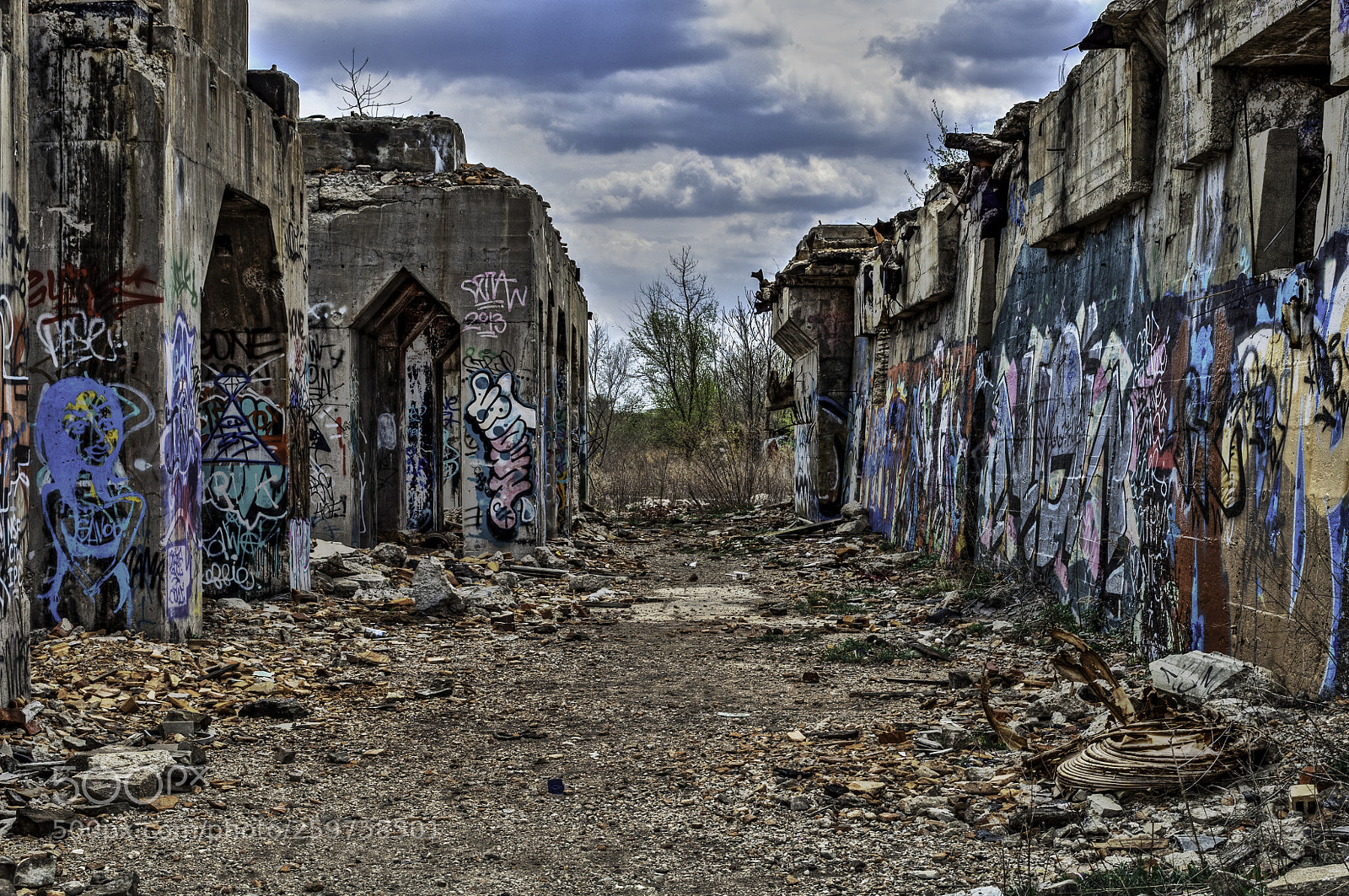 Nikon D5000 sample photo. Solvay coke factory photography