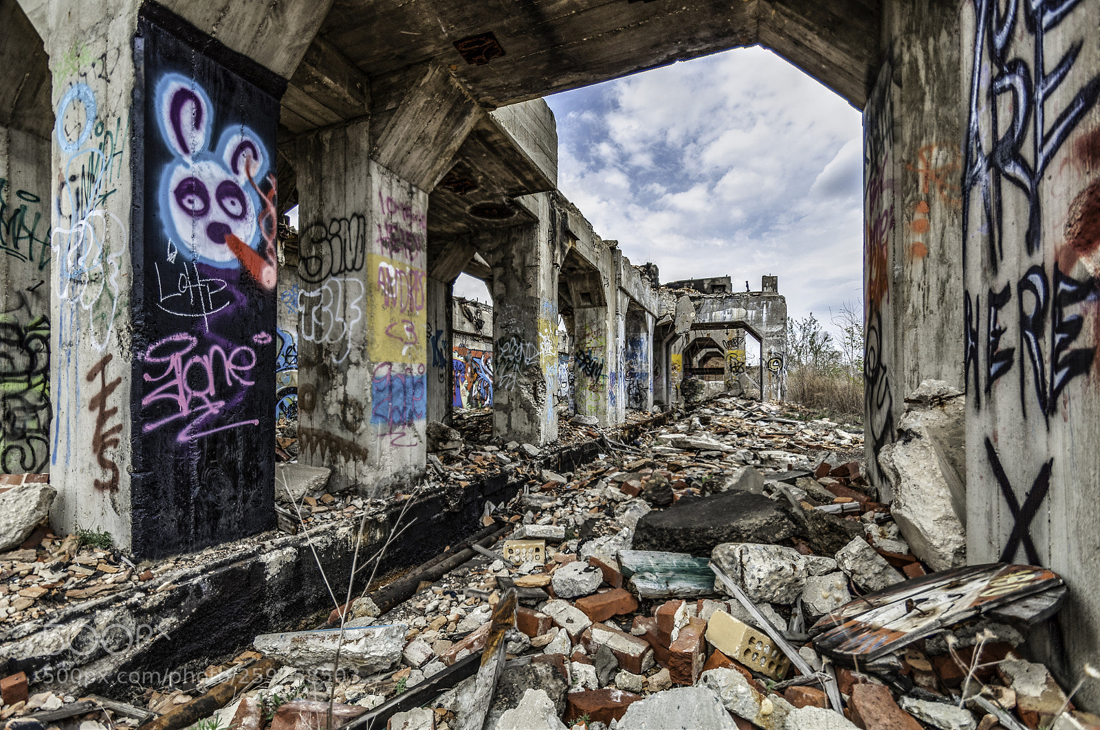 Nikon D5000 sample photo. Solvay coke factory photography