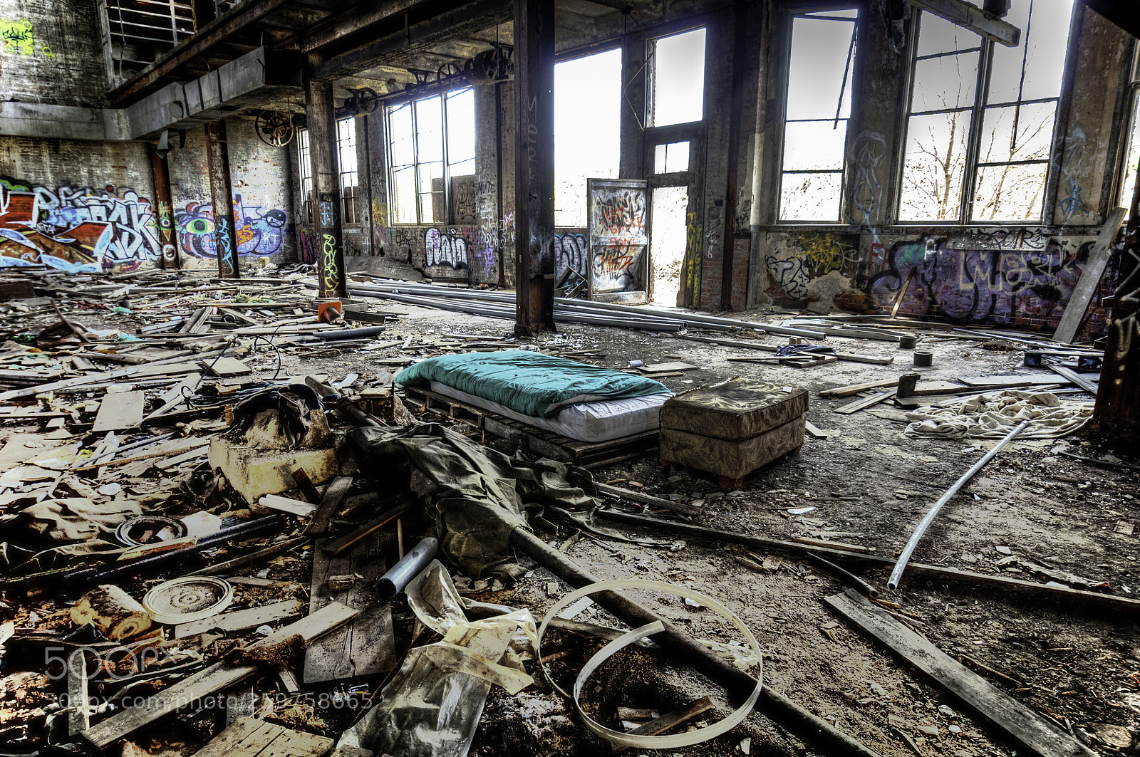 Nikon D5000 sample photo. Solvay coke factory photography