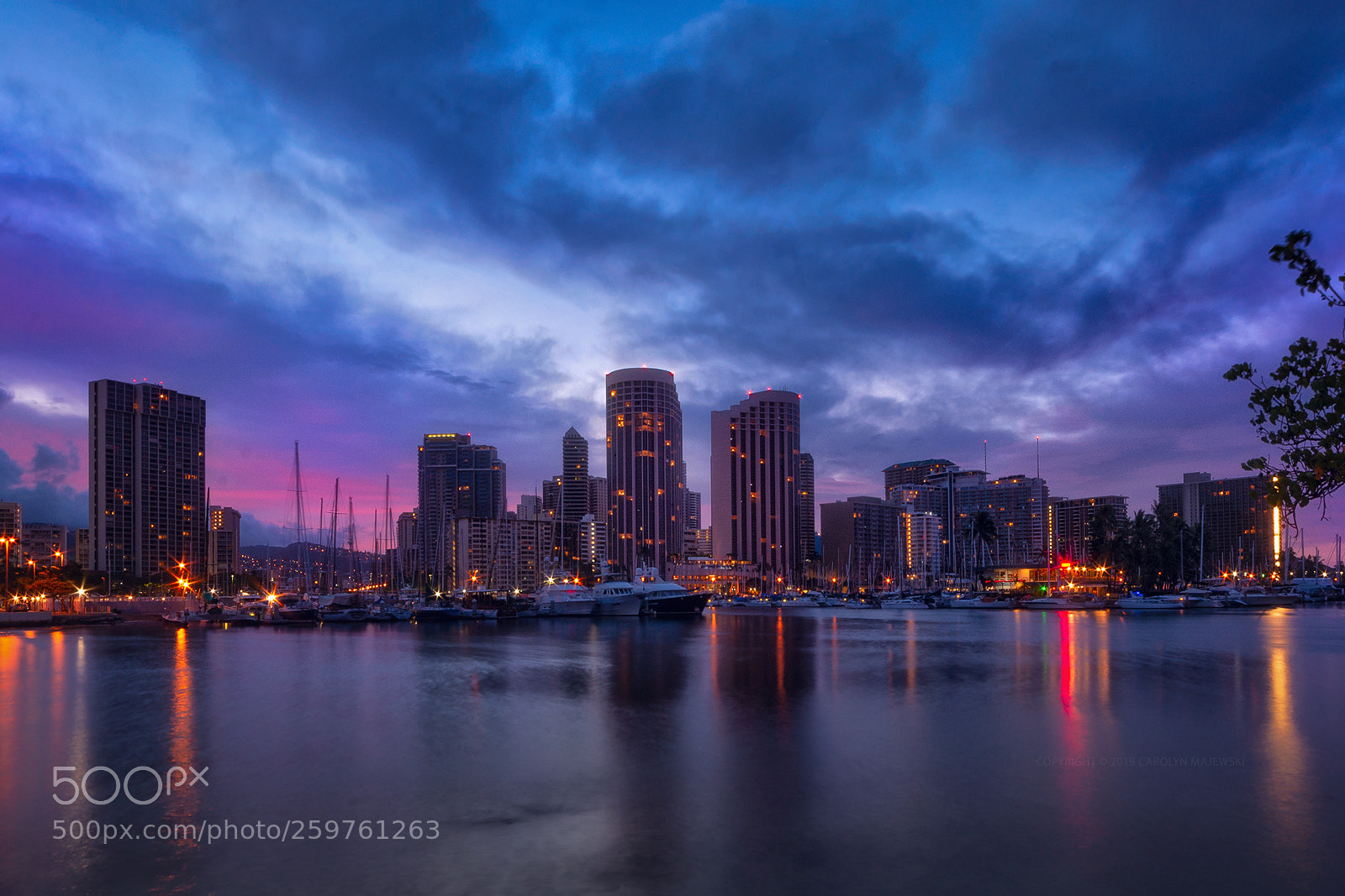 Nikon D610 sample photo. Sunrise over ala wai photography