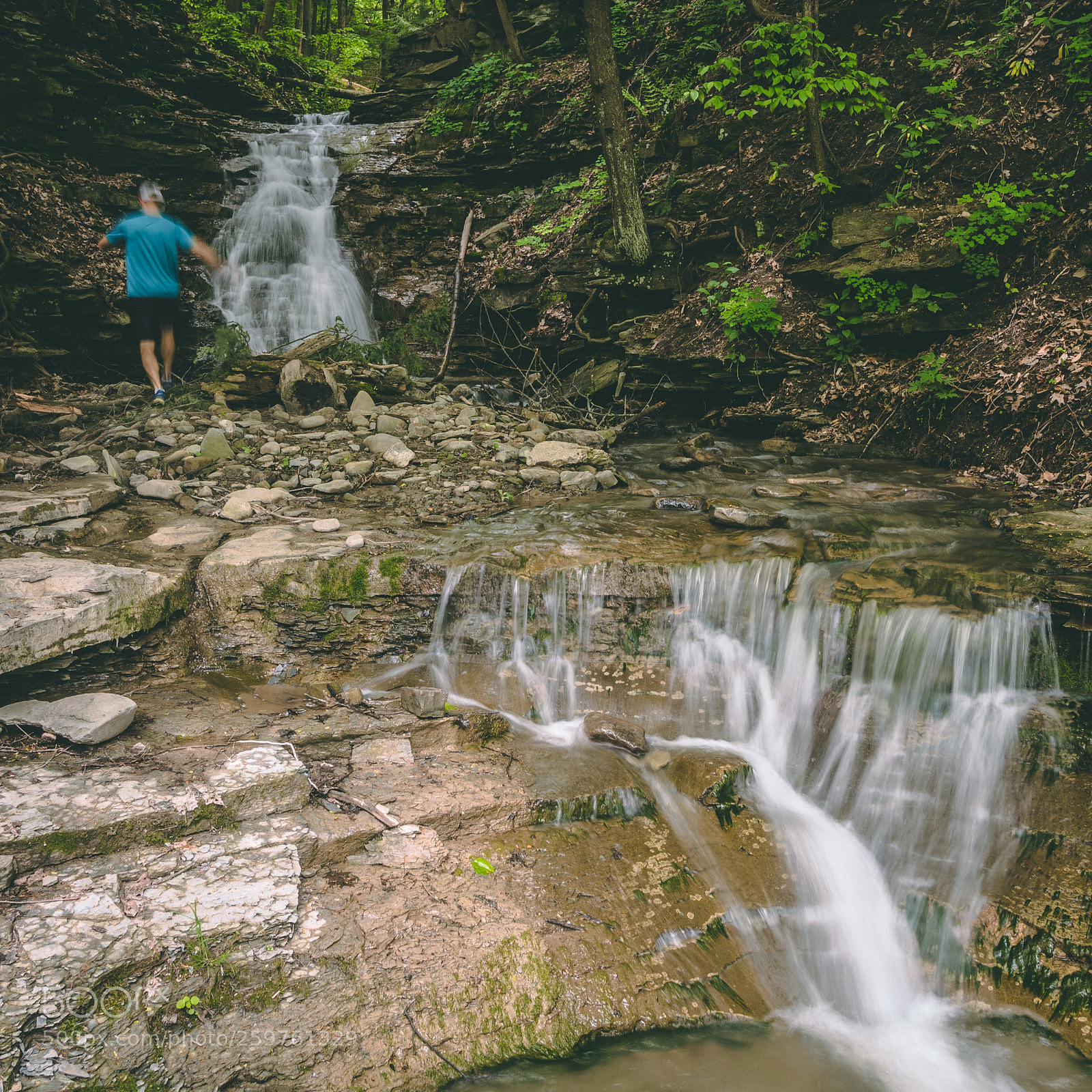 Canon EOS 1300D (EOS Rebel T6 / EOS Kiss X80) sample photo. Waterfall photobomber photography